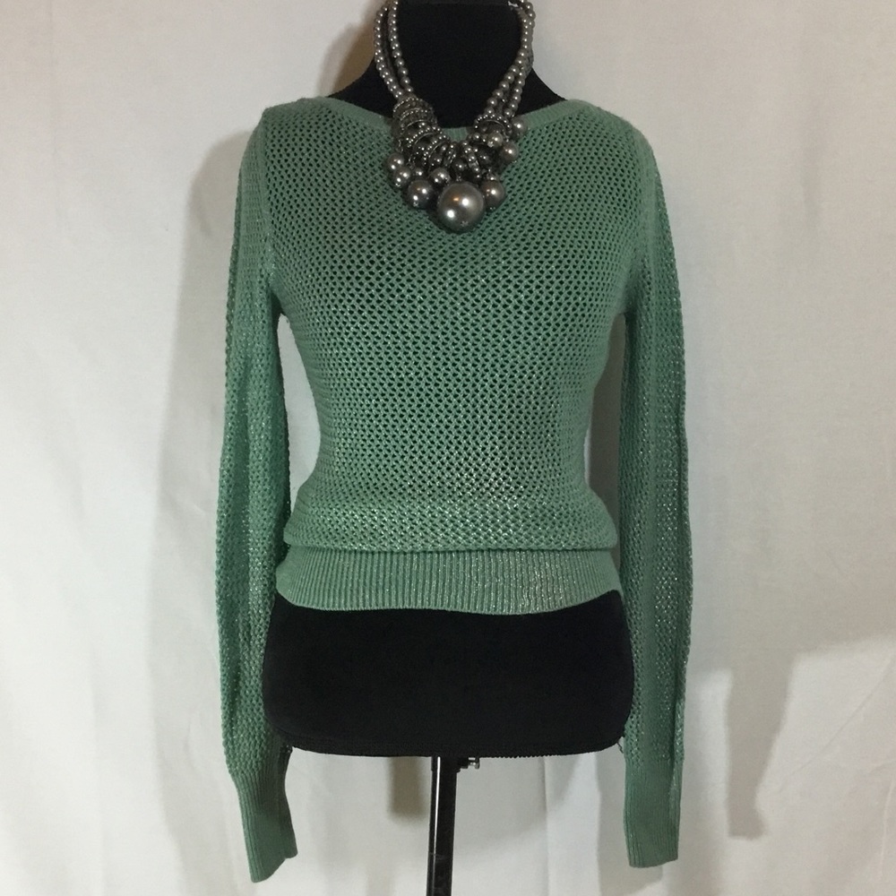 BCBG MaxAzria metallic sweater